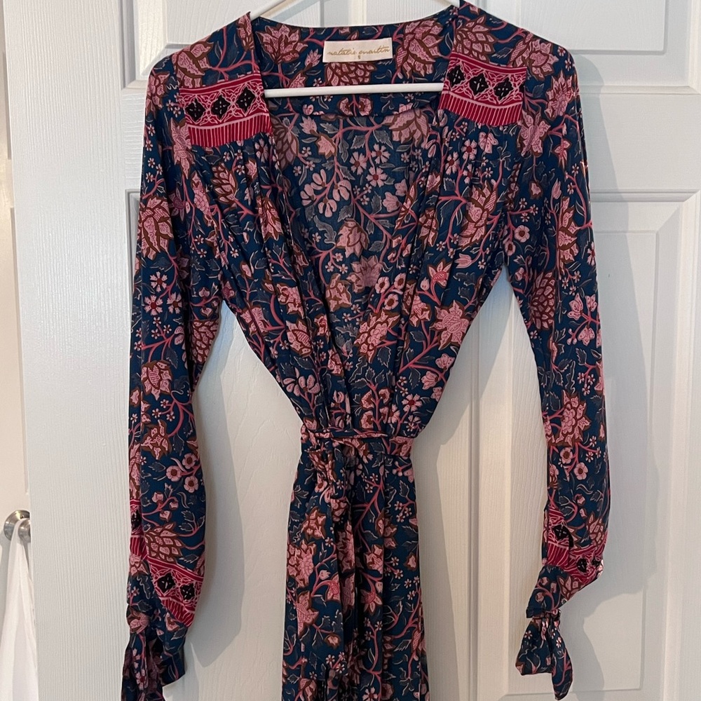 Natalie Martin Kate Wrap Dress in Dahlia Indigo